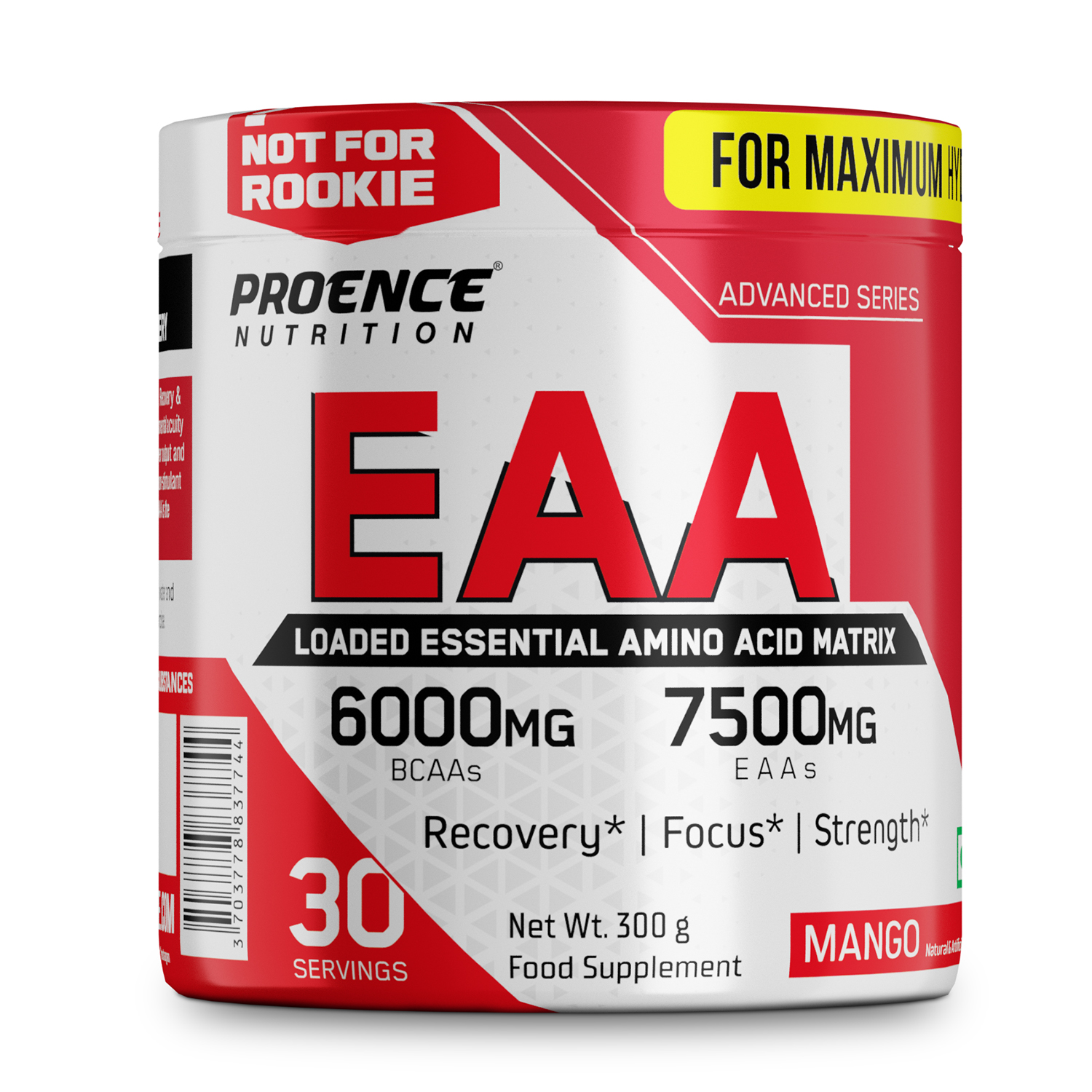 Proence EAA (Essential Amino Acids) BCAA for Intra-Workout/Post Workout,  300grams - EAA Supplements - Workout Essentials - Sports Nutrition