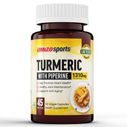 Turmeric with Black Pepper Extract (1310mg) - High Absorption Ultra Potent Turmeric Supplement with 95% Curcuminoids and Piperine - Herbal Turmeric Capsules for Joint Support -Vegan 90 Capsules